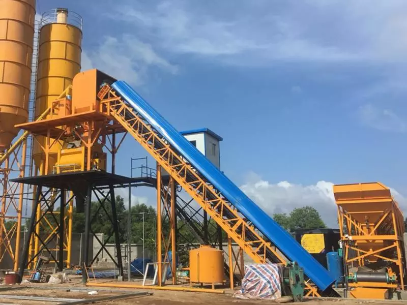 Belt Conveyor For Concrete Mixing Plant