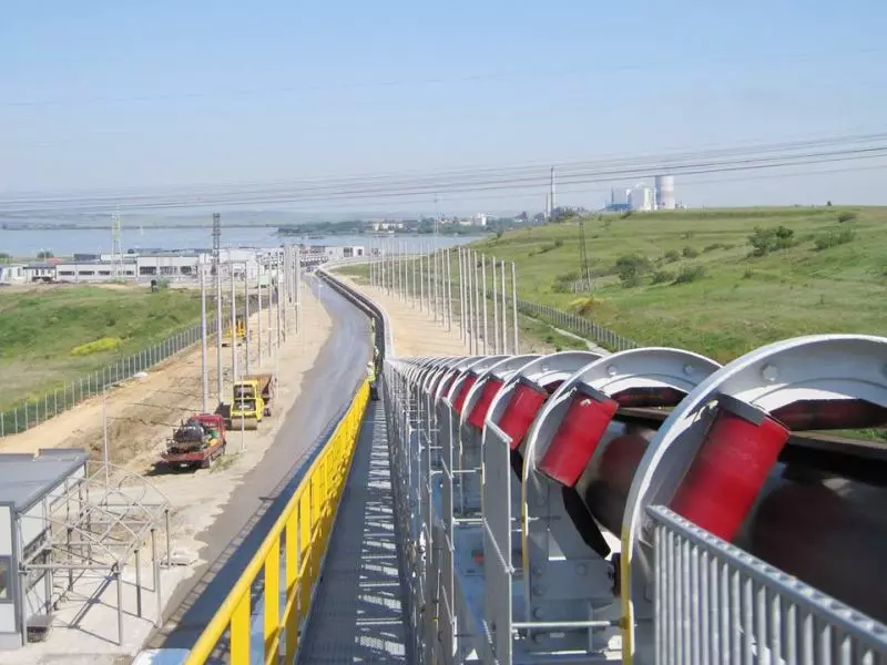 Pipe Conveyor System Installed in A Port