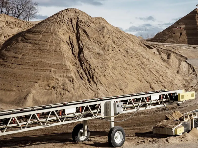 Transfer Jump Conveyor for Mobile Sand Transferring