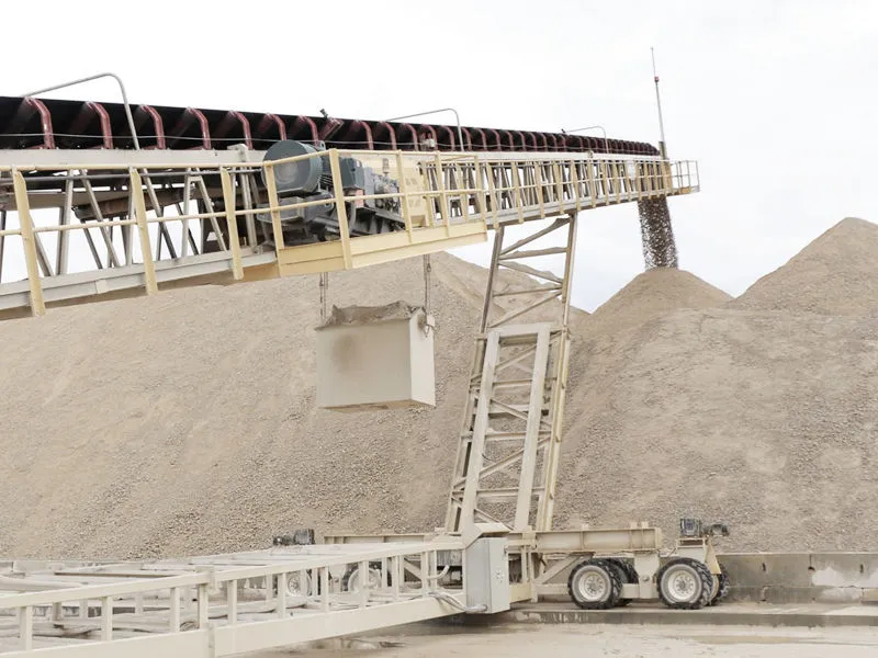 Our stacker conveyors for Large Scale Sand Stockpiling Plant