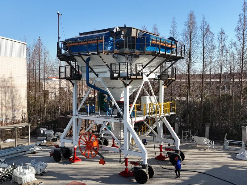 mobile eco hopper for ship unloading