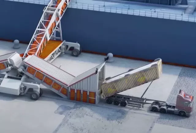 Cambered Boom Ship Loader