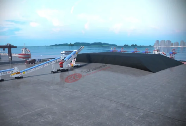 mobile conveyor solution for port, quarry,mining, etc 