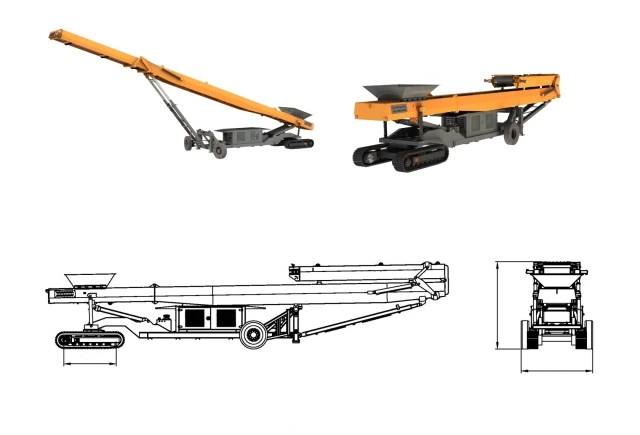 KTB R Series Tracked Radial Stacker