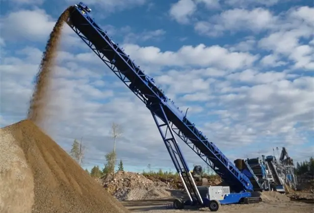 KTB R Series Tracked Radial Stacker