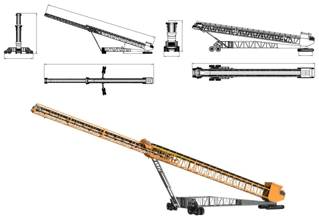 Portable Radial Telescopic Stacker | Telestacker Conveyor