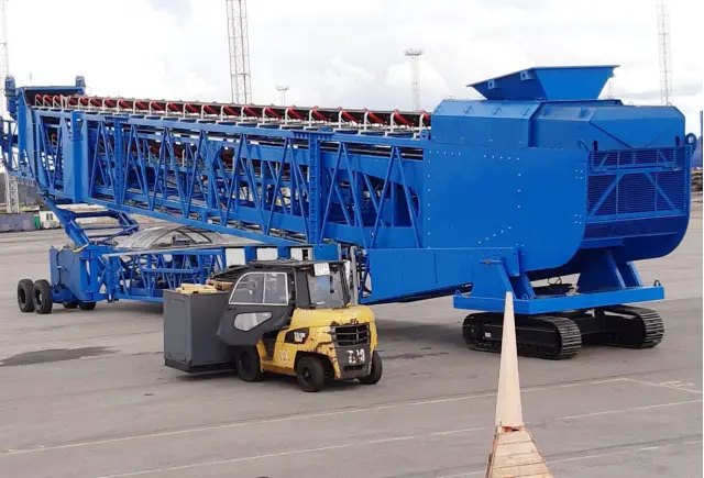 Transportador De Apilamiento Telescópico Radial Portátil KYD